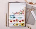 Letter Writing Set with envelopes | Gift Box or Flat Pack options | 32 writing paper sheets & 16 kraft envelopes in a pretty floral design 