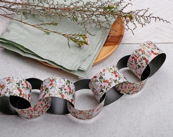 Boho Floral Paper Chain Kit - DIY Traditional Garland, 4m Length