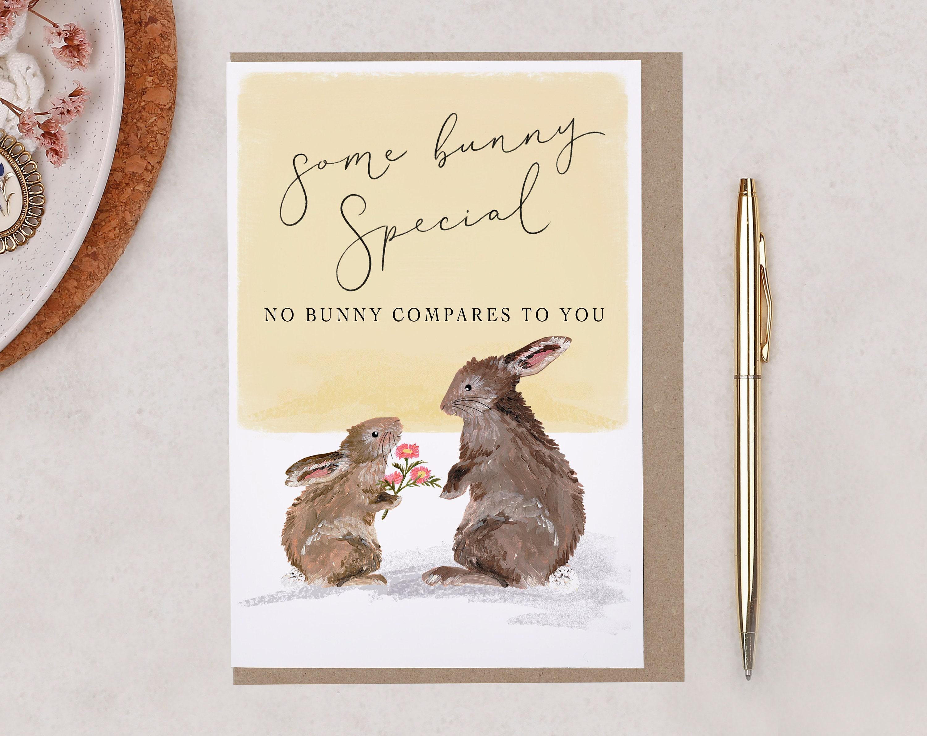 Bunny Anniversary Card - Woodland Animal Love Design - Etsy