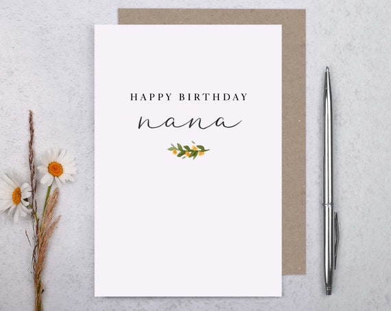 Happy Birthday Nana Cards