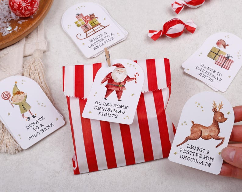 24 Christmas Activity Cards For Advent Calendar