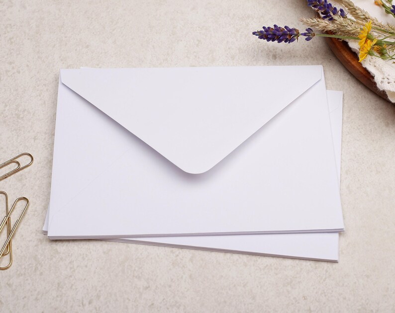 C6 Kraft Envelopes With Gummed Flap - Envelope For Letter Writing or Rustic Wedding Stationery afbeelding 7