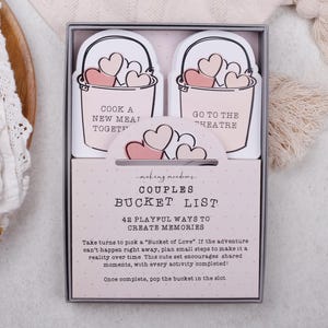 Couples Bucket List Gift Box Date night ideas
