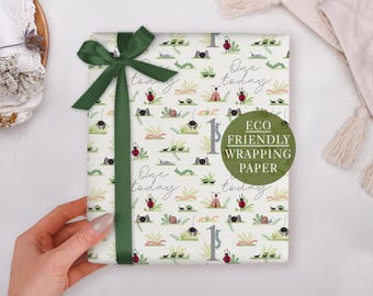 1st Birthday Wrapping Paper for Children With Insect & Bug Design - Luxury Gift Wrap, Folded