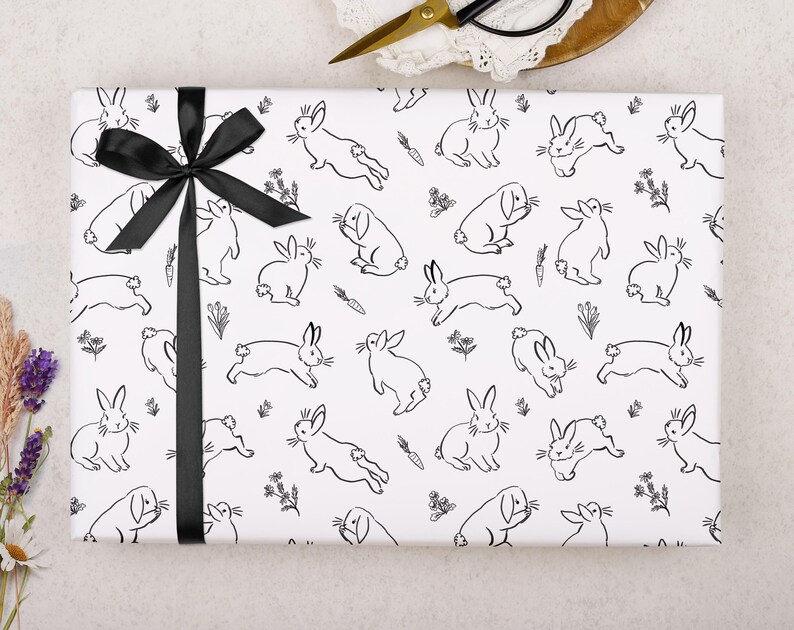 Easter Bunny Wrapping Paper for Kids & Adults