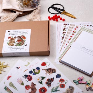 DIY Make Your Own Greeting Card Kit | Hedgerow Crafting Kit Box For Making Your Own Premium Cards | Creative Gift For Crafter & Card Maker