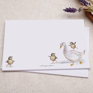 C6 Decorated Envelopes | Cute Baby Chick and Farmyard Duck Design | Gummed Diamond Flap 100gsm Envelope | Letter Writing Patterned Envelope