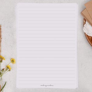 A5 or A4 Blank Letter Writing Paper Sheets