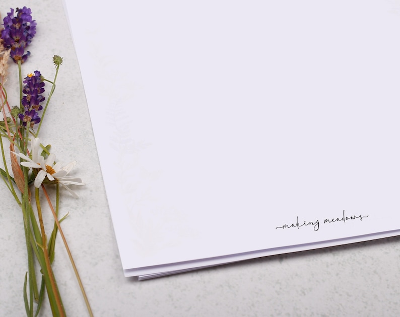 A5 or A4 Blank Letter Writing Paper Sheets