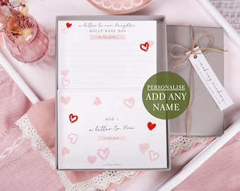 Heart Letter To Our Daughter As You Grow Set - New Mum Gift