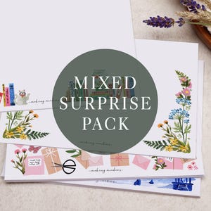 Mixed Pack Of C6 Decorated Envelopes With A Design Variety - Letter Writing Stationery Set