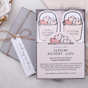 Couples Bucket List Gift Box Date night ideas