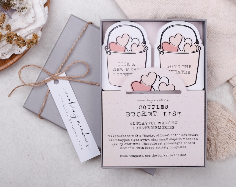 Couples Bucket List Gift Box Date night ideas