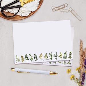 C6 Decorated Envelopes With Rustic Botanical Leaf Design - Envelope For Letter Writing Stationery Set