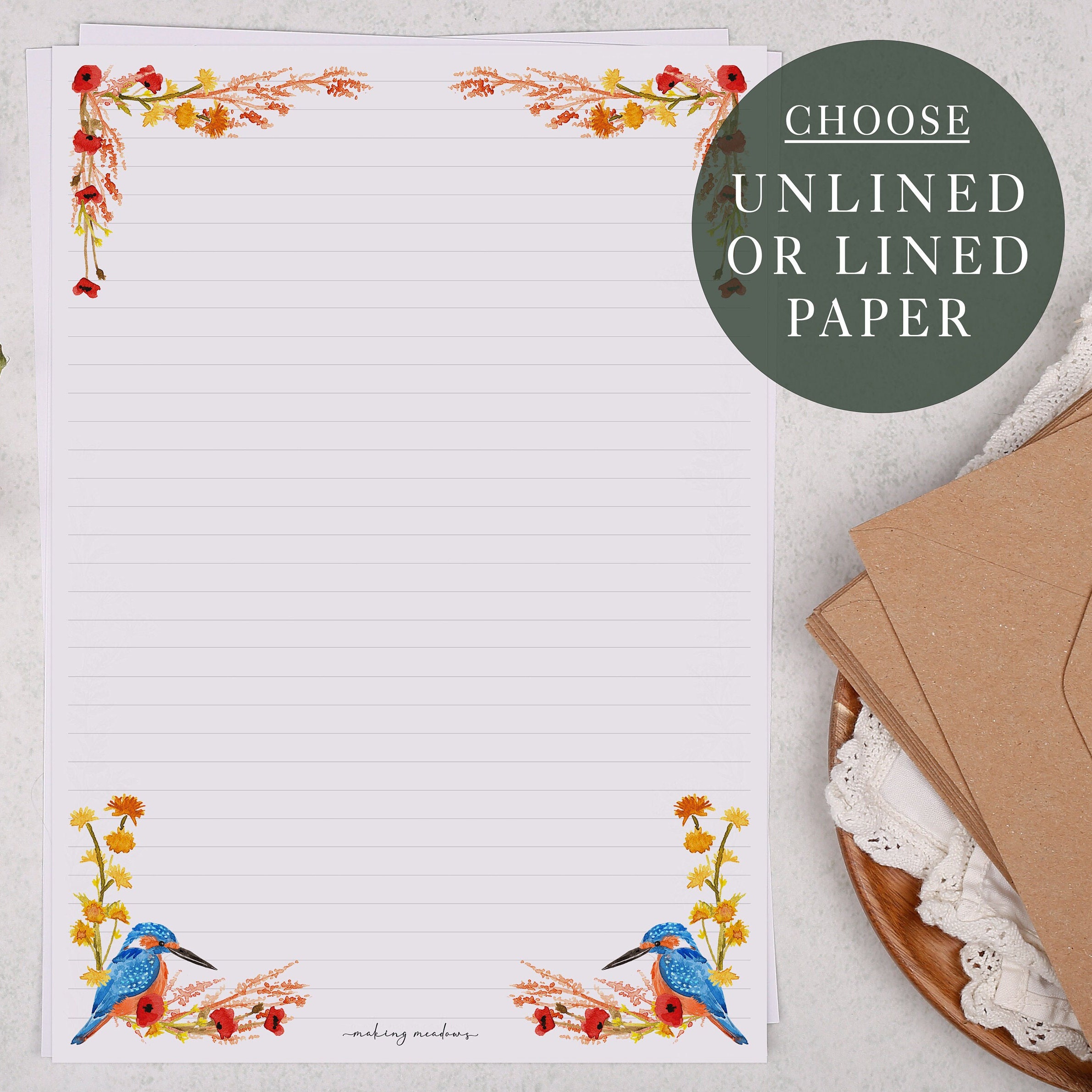 papier lettre oiseaux  Papier à lettre, Papier imprimable gratuite, Papier  à lettre imprimable