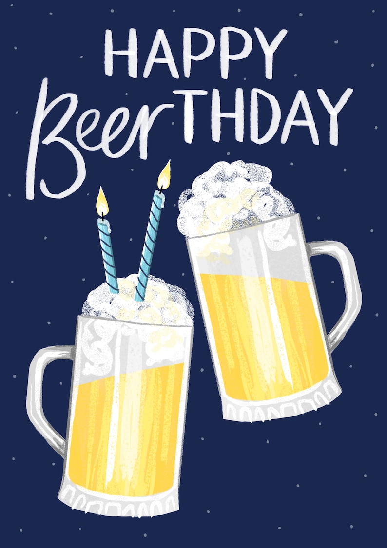 Free Printable Beer Birthday Cards