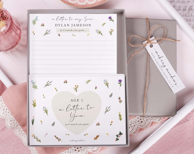 Personalised Letter To My Daughter As I Watch You Grow Floral Letter Writing Paper