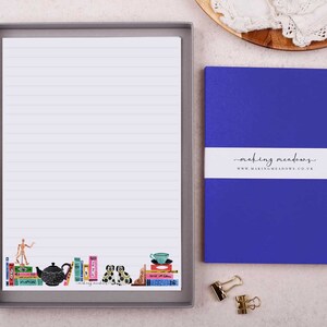 bookshelf A5 letter writing paper set