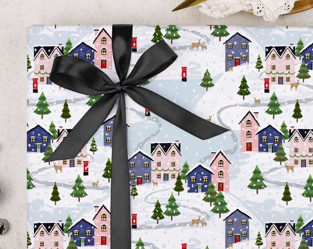 Matte Navy Blue Gift Wrap | Present Paper, Full Ream 833 ft x 30 in