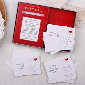 Couples Bucket List Postbox Gift Box Date night ideas