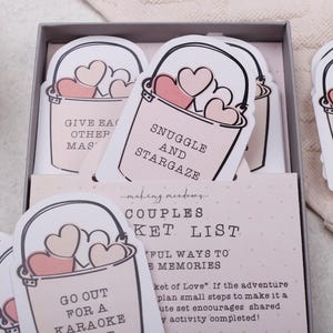 Couples Bucket List Gift Box Date night ideas