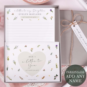Personalised Letter To My Daughter As I Watch You Grow Floral Letter Writing Paper