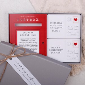 Couples Bucket List Postbox Gift Box Date night ideas