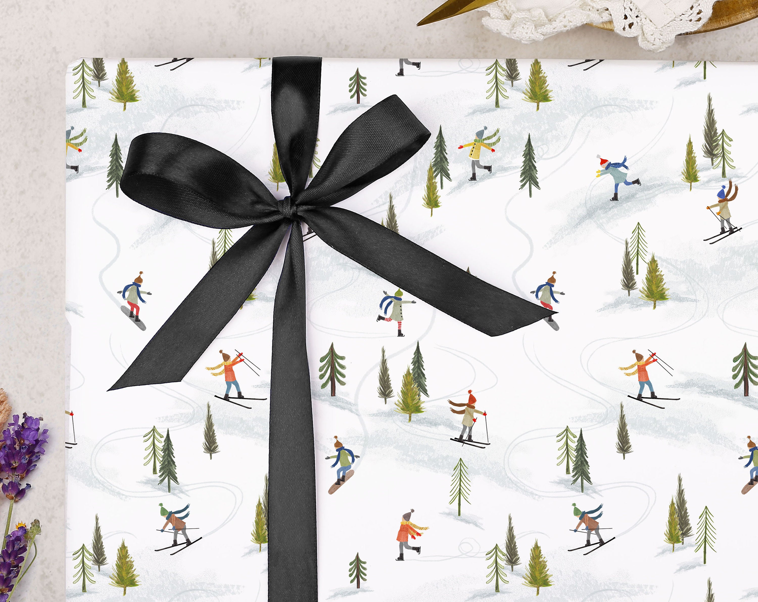 Custom Elegant Marble Black White Christmas Gift Wrapping Paper - China  Wrapping Paper, Clothing Wrapping Paper