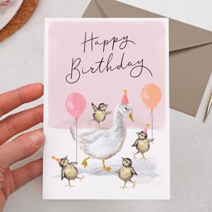Female Birthday Card for Her, Duck