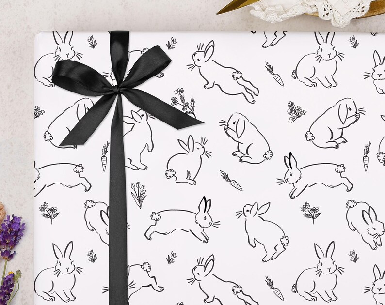 Easter Bunny Wrapping Paper for Kids & Adults
