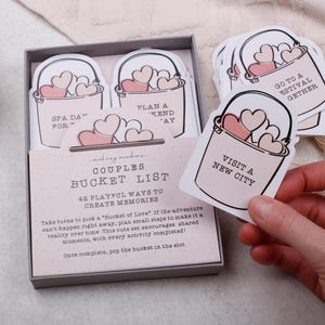 Couples Bucket List Gift Box Date night ideas