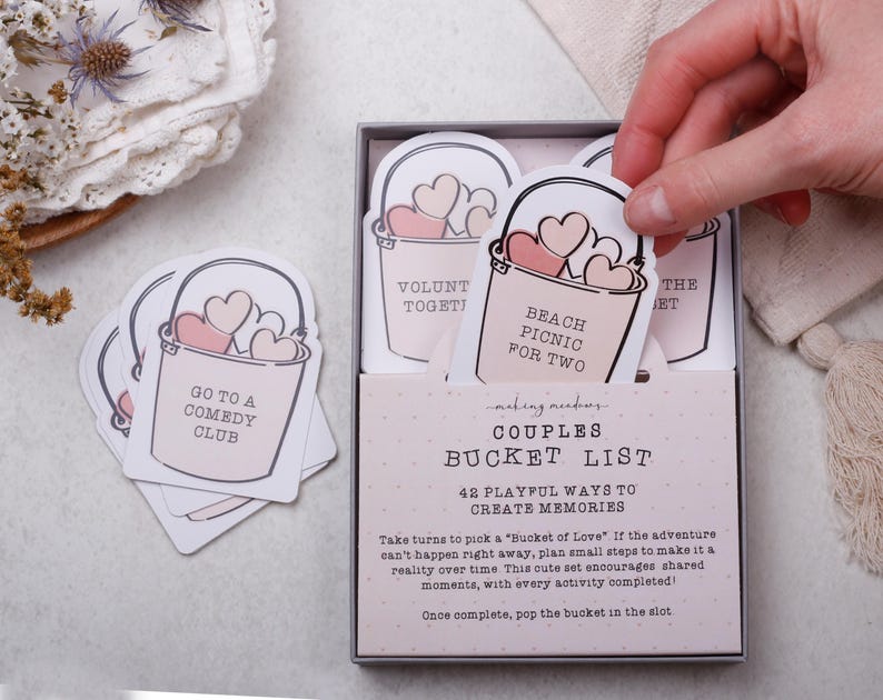 Couples Bucket List Gift Box Date night ideas