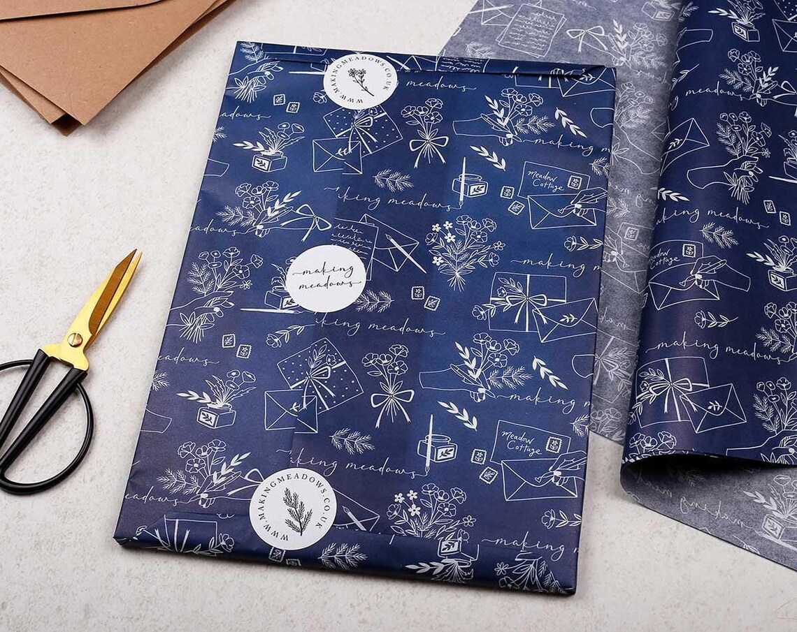 A4 Personalised Letter Writing Paper With Wild Meadow Flowers - Lined ...
