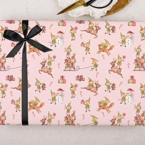 Christmas Elves Wrapping Paper
