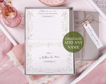 Neutral Letter To Our Daughter or Son As You Grow Set - New Mum Gift