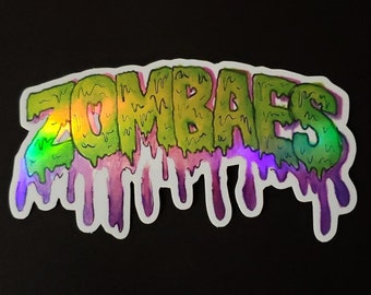 Zombae Zombie Holographic Sticker