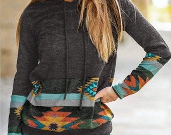 aztec print sweater