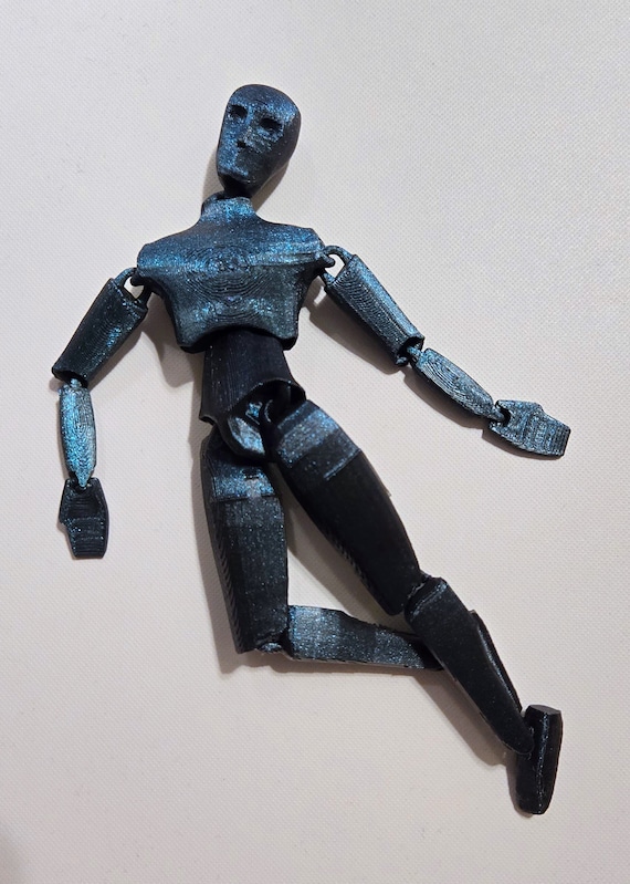 Articulating Crash Dummy Fidget Toy – 3D Printed PLA Plastic, Free
