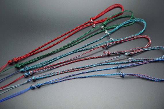 Braided Necklace, Rope Braid Necklace, Round Cord Necklace, Adjustable Necklace For Pendant Making 2.2mm