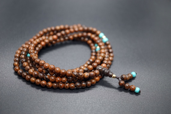 216 pcs Natural Mahogany Obsidian Prayer Bead, Buddha Meditation Bracelet, Pumpkin Obsidian Bracelet 4.2mm