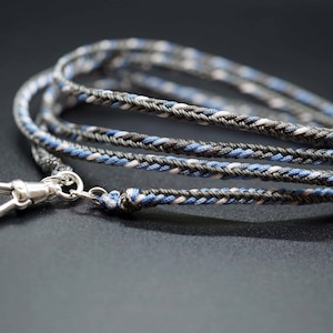 2.5mm Silk Cord Necklace, Braided Rope Necklace, Pendant Link, Jewelry Diy Making