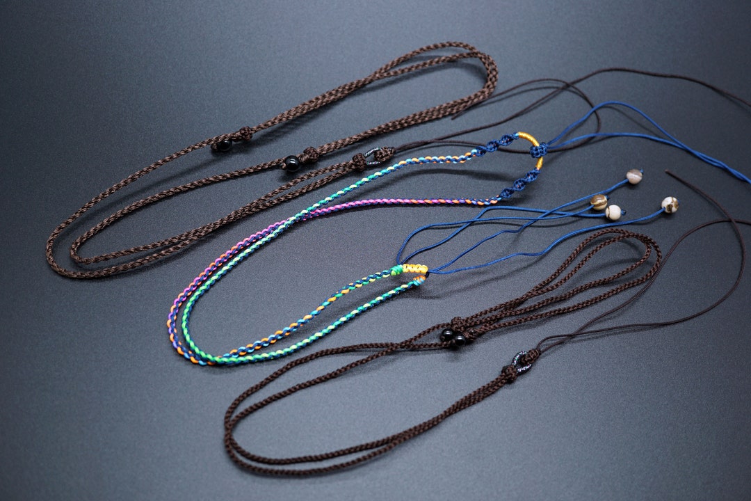 Braided Rope Knots Ncklace Adjustable Cord Necklace for Pendant for