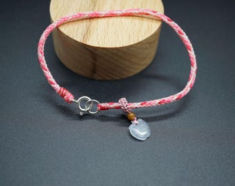 ハンドメイド マルチカラー 翡翠ブレスレット、コードブレスレット