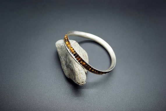 Sterling Siver Bracelet, 925 Silver Bangle Bracelet, Vintage SilverWave Bangle, 21.24g