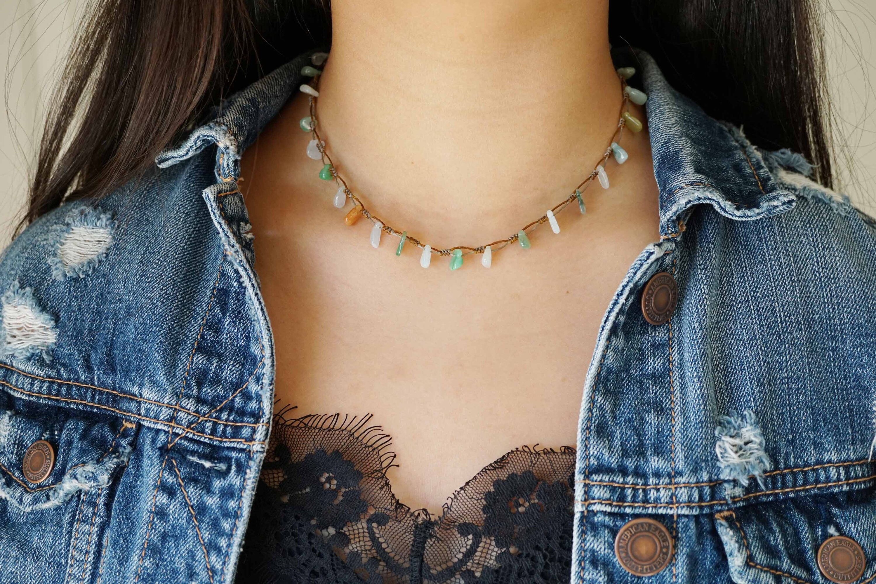 Jade money bag necklace best sale