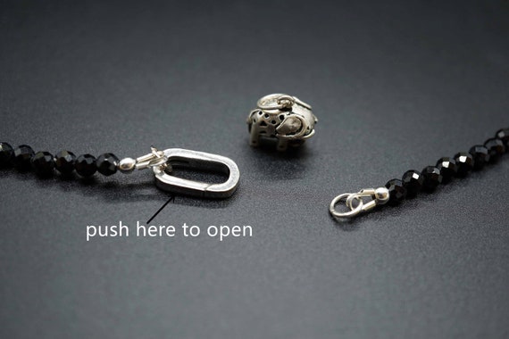 Natural Tourmaline Necklace, Black Tourmaline Necklace, Black Necklace for Pendant Link, Necklace Diy, Added Pendant Necklace