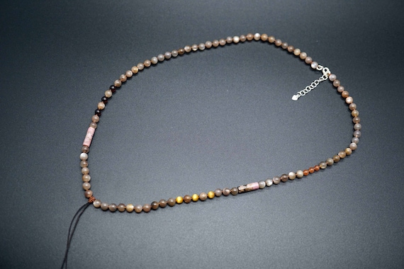 Sunstone Beaded Necklace, Knotted Necklace For Pendant, Necklace For Jewelry DIY