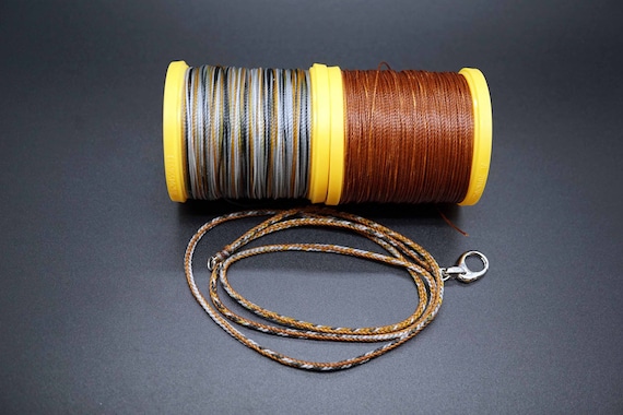 Waxed Cord Necklace, Braided Rope Necklace, Pendant Link, Jewelry Link, Dyed Wax Cord Necklace, 2.2mm