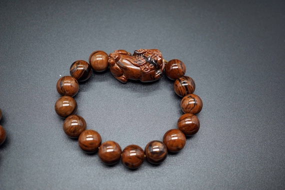 Natural Obsidian Pixiu Bracelet, Mahogany Obsidian Bracelet, Piyao Bracelet, Couple Bracelet