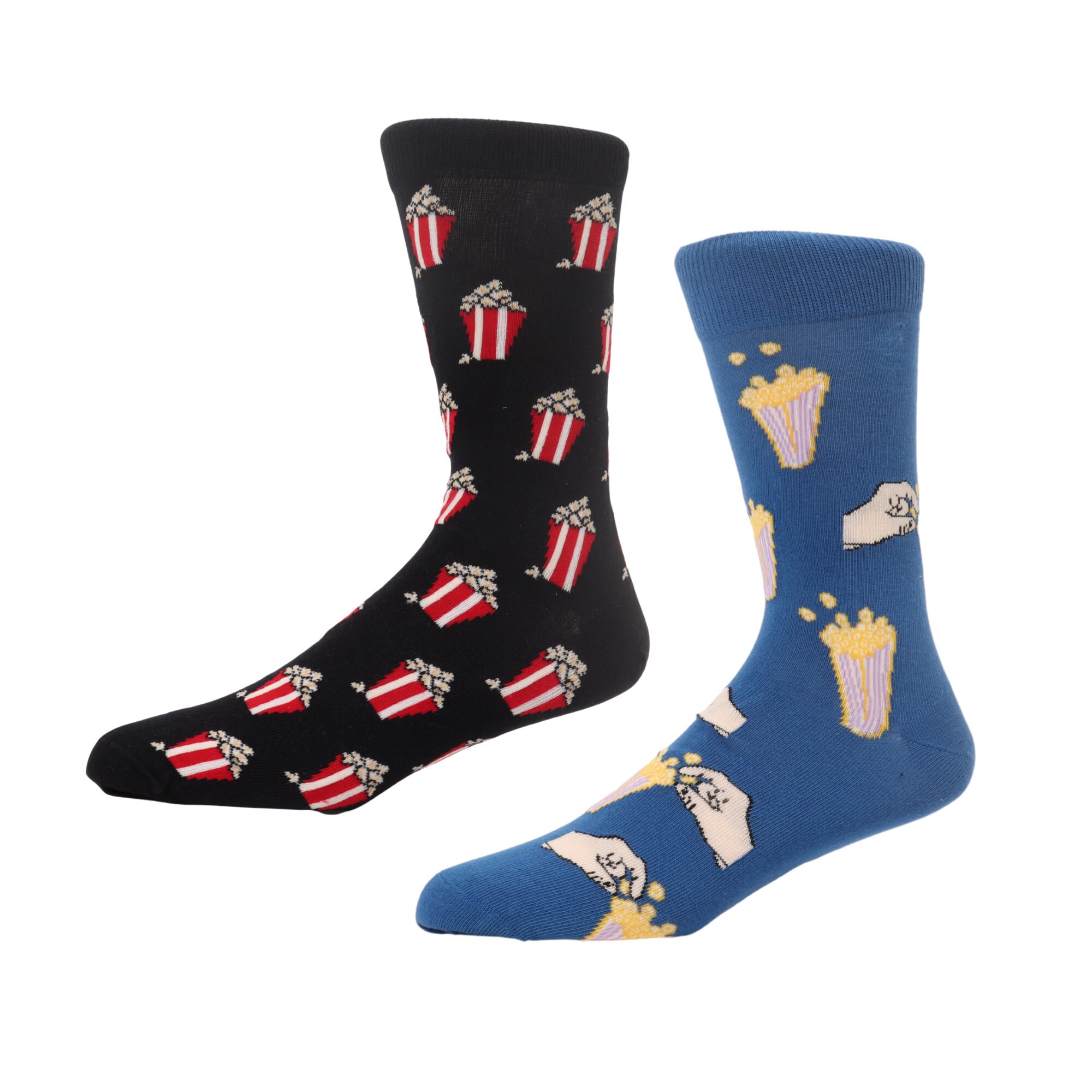 Image of Men's Silly Popcorn Socks | Funny For Men